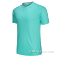 T-shirt imprimé de sports de sport unisexe décontracté